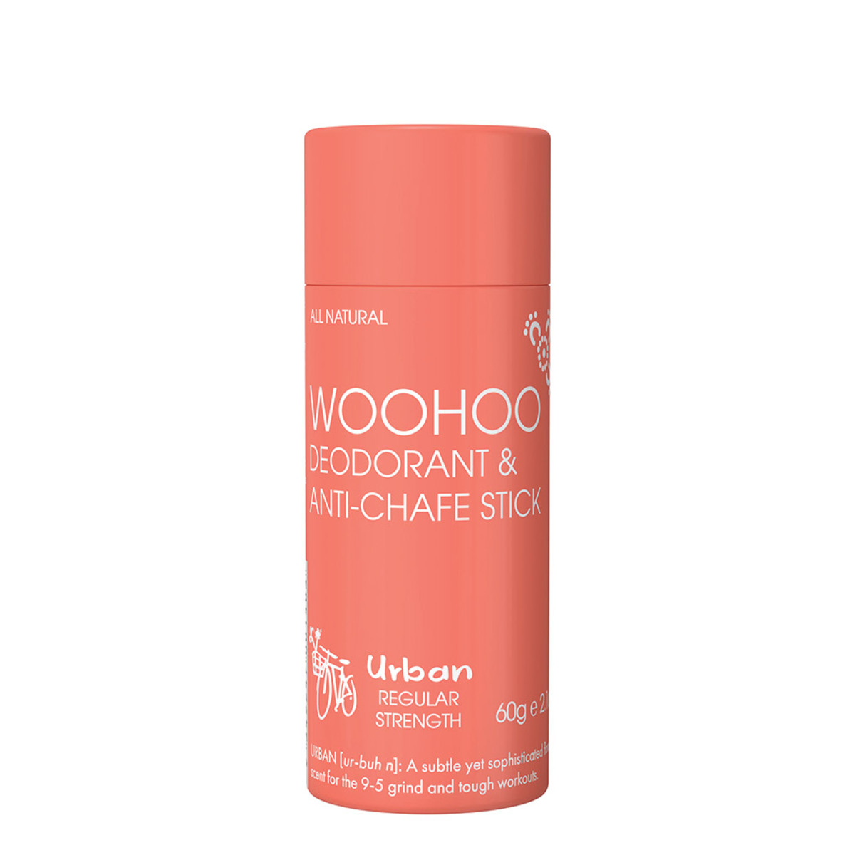 Woohoo Deodorant & Anti-Chafe Stick Urban 60g